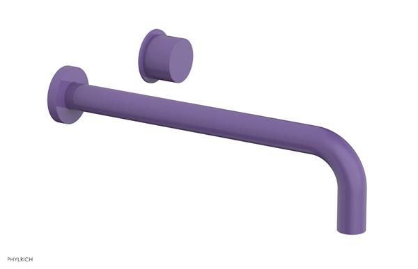 Phylrich - Basic II 12 Inch Single Handle Wall Lavatory Set - Smooth Handle