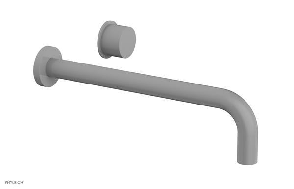 Phylrich - Basic II 12 Inch Single Handle Wall Lavatory Set - Smooth Handle
