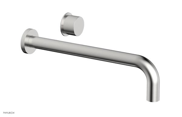 Phylrich - Basic II 12 Inch Single Handle Wall Lavatory Set - Smooth Handle