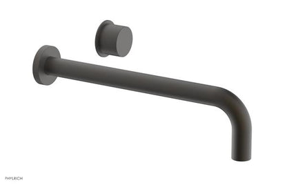 Phylrich - Basic II 12 Inch Single Handle Wall Lavatory Set - Smooth Handle