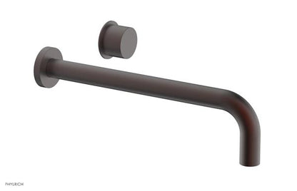 Phylrich - Basic II 12 Inch Single Handle Wall Lavatory Set - Smooth Handle