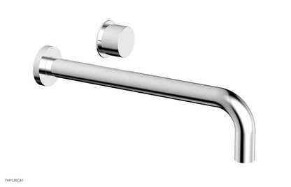 Phylrich - Basic II 12 Inch Single Handle Wall Lavatory Set - Smooth Handle
