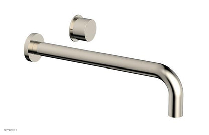 Phylrich - Basic II 12 Inch Single Handle Wall Lavatory Set - Smooth Handle