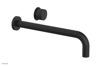 Phylrich - Basic II 12 Inch Single Handle Wall Lavatory Set - Smooth Handle