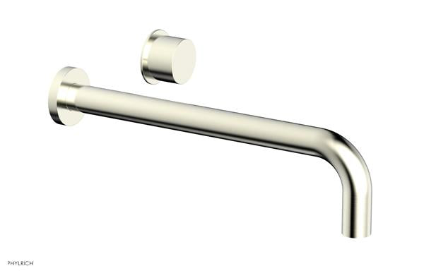 Phylrich - Basic II 12 Inch Single Handle Wall Lavatory Set - Smooth Handle