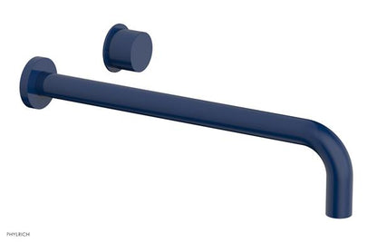 Phylrich - Basic II 14 Inch Single Handle Wall Lavatory Set - Smooth Handle