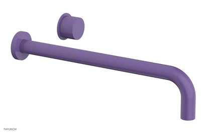 Phylrich - Basic II 14 Inch Single Handle Wall Lavatory Set - Smooth Handle