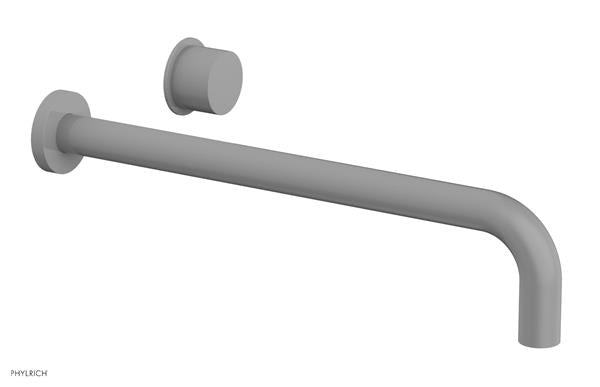 Phylrich - Basic II 14 Inch Single Handle Wall Lavatory Set - Smooth Handle