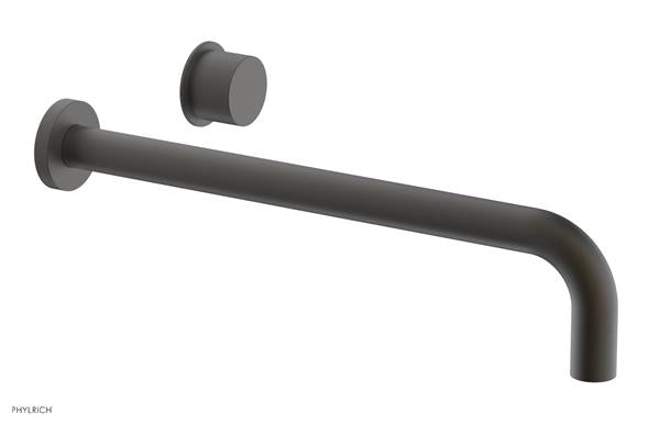Phylrich - Basic II 14 Inch Single Handle Wall Lavatory Set - Smooth Handle