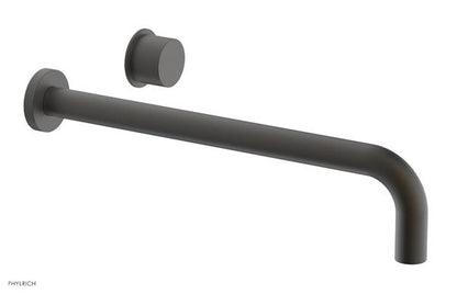 Phylrich - Basic II 14 Inch Single Handle Wall Lavatory Set - Smooth Handle