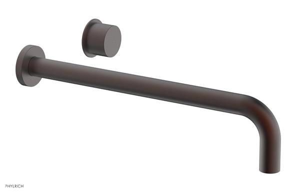 Phylrich - Basic II 14 Inch Single Handle Wall Lavatory Set - Smooth Handle