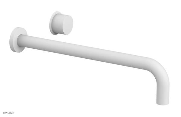 Phylrich - Basic II 14 Inch Single Handle Wall Lavatory Set - Smooth Handle