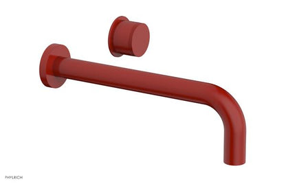 Phylrich - Basic II 10 Inch Single Handle Wall Lavatory Set - Knurled Handle