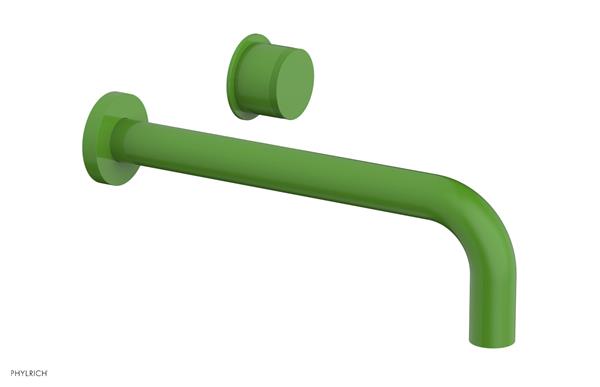Phylrich - Basic II 10 Inch Single Handle Wall Lavatory Set - Knurled Handle