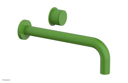 Phylrich - Basic II 10 Inch Single Handle Wall Lavatory Set - Knurled Handle