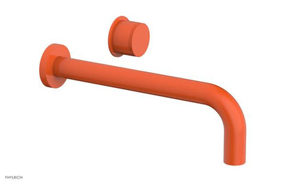 Phylrich - Basic II 10 Inch Single Handle Wall Lavatory Set - Knurled Handle