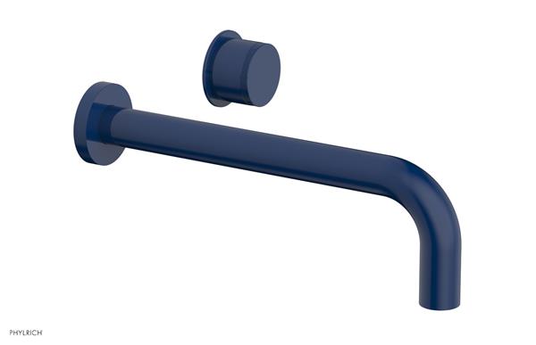 Phylrich - Basic II 10 Inch Single Handle Wall Lavatory Set - Knurled Handle