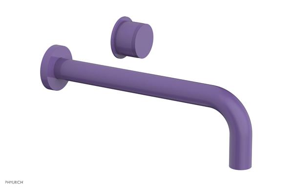 Phylrich - Basic II 10 Inch Single Handle Wall Lavatory Set - Knurled Handle