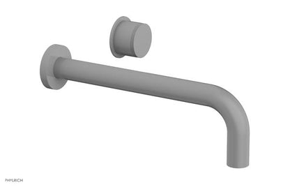 Phylrich - Basic II 10 Inch Single Handle Wall Lavatory Set - Knurled Handle