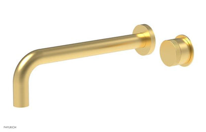 Phylrich - Basic II 10 Inch Single Handle Wall Lavatory Set - Knurled Handle