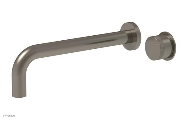 Phylrich - Basic II 10 Inch Single Handle Wall Lavatory Set - Knurled Handle