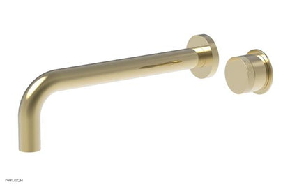 Phylrich - Basic II 10 Inch Single Handle Wall Lavatory Set - Knurled Handle