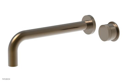 Phylrich - Basic II 10 Inch Single Handle Wall Lavatory Set - Knurled Handle