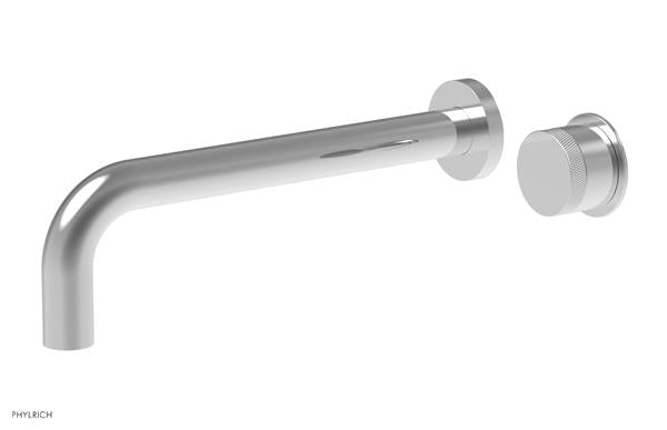 Phylrich - Basic II 10 Inch Single Handle Wall Lavatory Set - Knurled Handle
