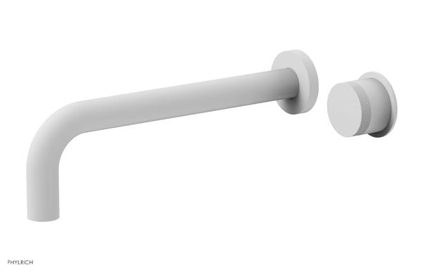 Phylrich - Basic II 10 Inch Single Handle Wall Lavatory Set - Knurled Handle