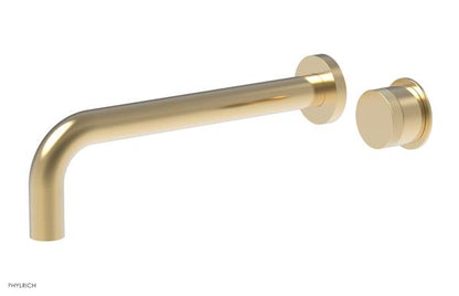 Phylrich - Basic II 10 Inch Single Handle Wall Lavatory Set - Knurled Handle