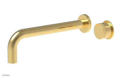 Phylrich - Basic II 10 Inch Single Handle Wall Lavatory Set - Knurled Handle
