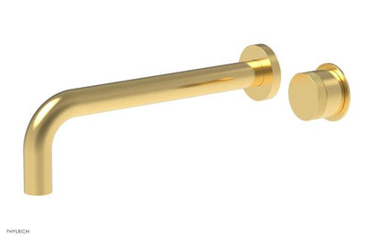Phylrich - Basic II 10 Inch Single Handle Wall Lavatory Set - Knurled Handle