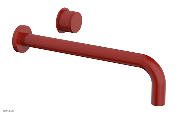 Phylrich - Basic II 12 Inch Single Handle Wall Lavatory Set - Knurled Handle
