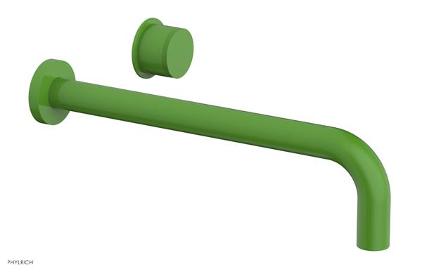 Phylrich - Basic II 12 Inch Single Handle Wall Lavatory Set - Knurled Handle