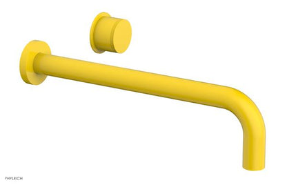 Phylrich - Basic II 12 Inch Single Handle Wall Lavatory Set - Knurled Handle