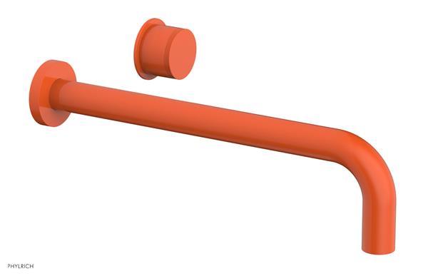Phylrich - Basic II 12 Inch Single Handle Wall Lavatory Set - Knurled Handle