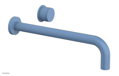 Phylrich - Basic II 12 Inch Single Handle Wall Lavatory Set - Knurled Handle