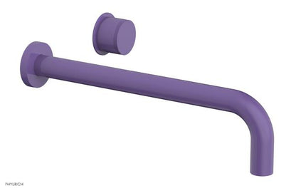 Phylrich - Basic II 12 Inch Single Handle Wall Lavatory Set - Knurled Handle