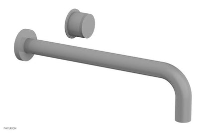 Phylrich - Basic II 12 Inch Single Handle Wall Lavatory Set - Knurled Handle