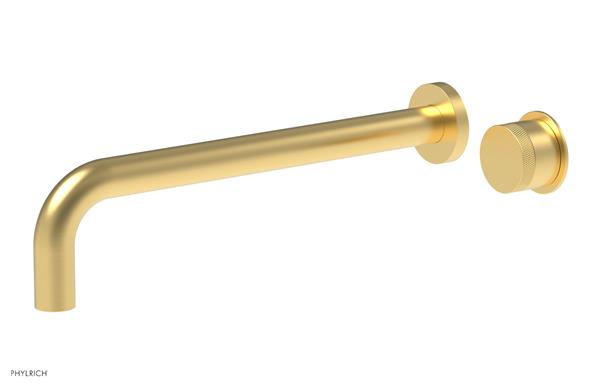 Phylrich - Basic II 12 Inch Single Handle Wall Lavatory Set - Knurled Handle