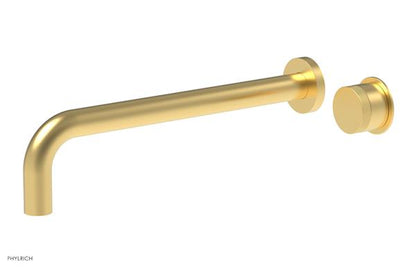Phylrich - Basic II 12 Inch Single Handle Wall Lavatory Set - Knurled Handle