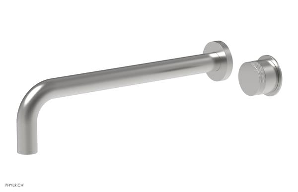 Phylrich - Basic II 12 Inch Single Handle Wall Lavatory Set - Knurled Handle