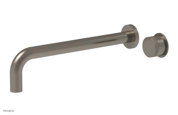 Phylrich - Basic II 12 Inch Single Handle Wall Lavatory Set - Knurled Handle