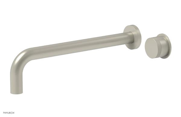 Phylrich - Basic II 12 Inch Single Handle Wall Lavatory Set - Knurled Handle