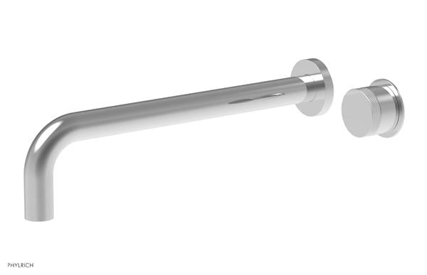 Phylrich - Basic II 12 Inch Single Handle Wall Lavatory Set - Knurled Handle