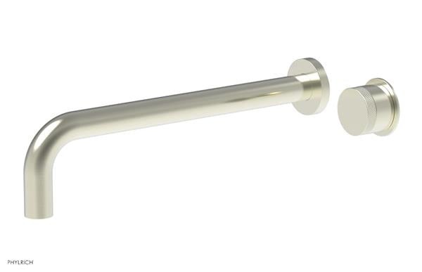 Phylrich - Basic II 12 Inch Single Handle Wall Lavatory Set - Knurled Handle