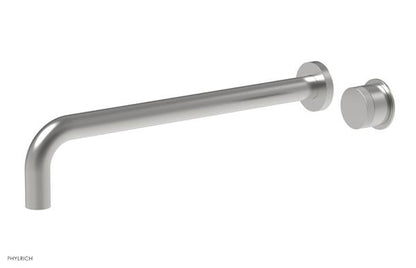Phylrich - Basic II 14 Inch Single Handle Wall Lavatory Set - Knurled Handle