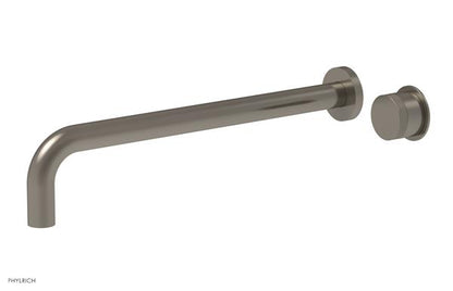 Phylrich - Basic II 14 Inch Single Handle Wall Lavatory Set - Knurled Handle