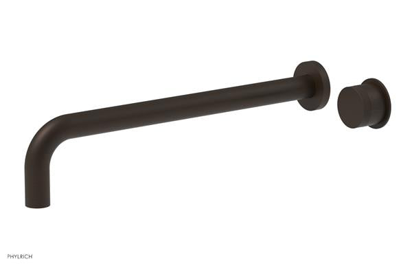 Phylrich - Basic II 14 Inch Single Handle Wall Lavatory Set - Knurled Handle
