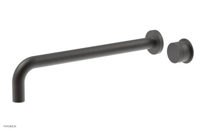 Phylrich - Basic II 14 Inch Single Handle Wall Lavatory Set - Knurled Handle